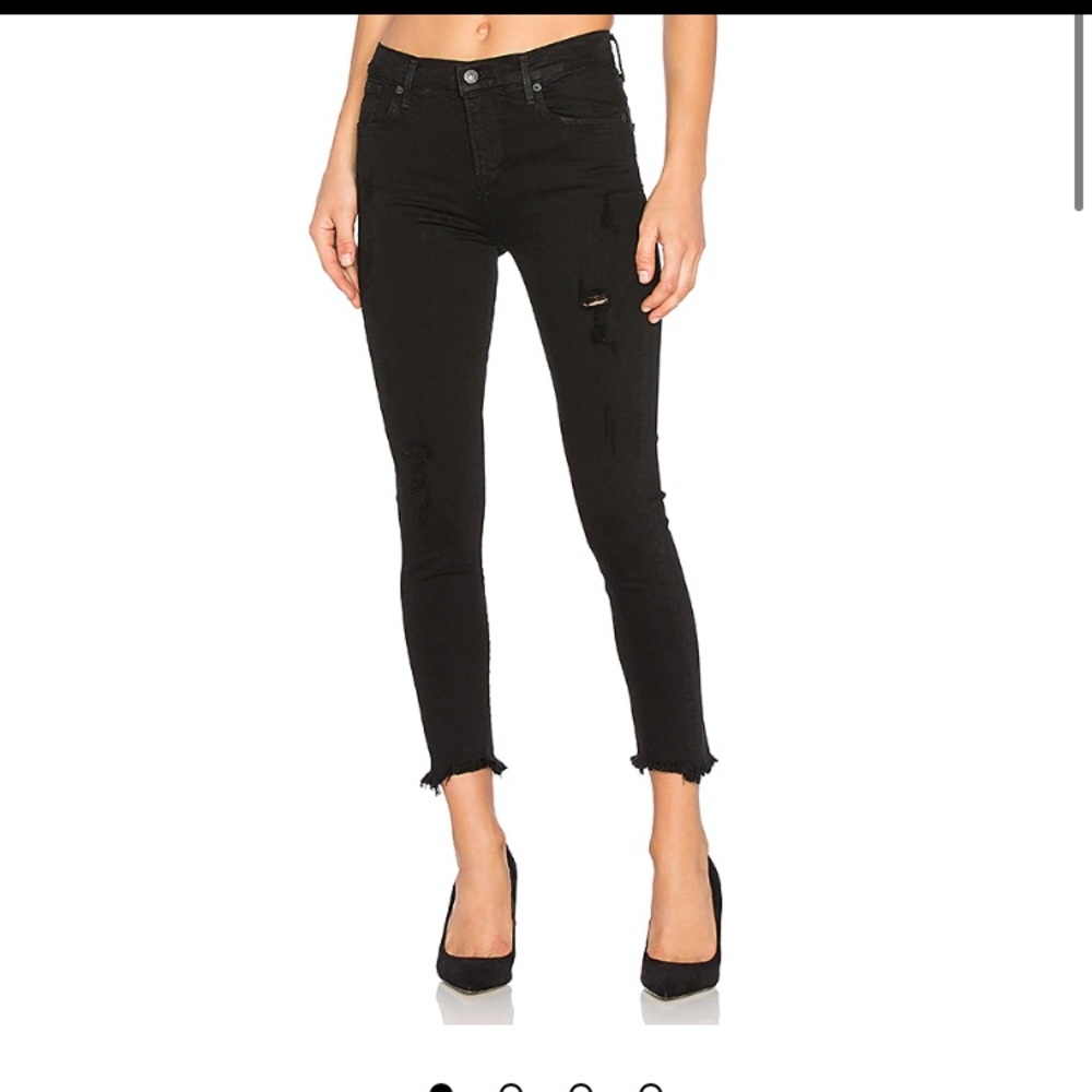 AGolde Sophie high rise skinny crop